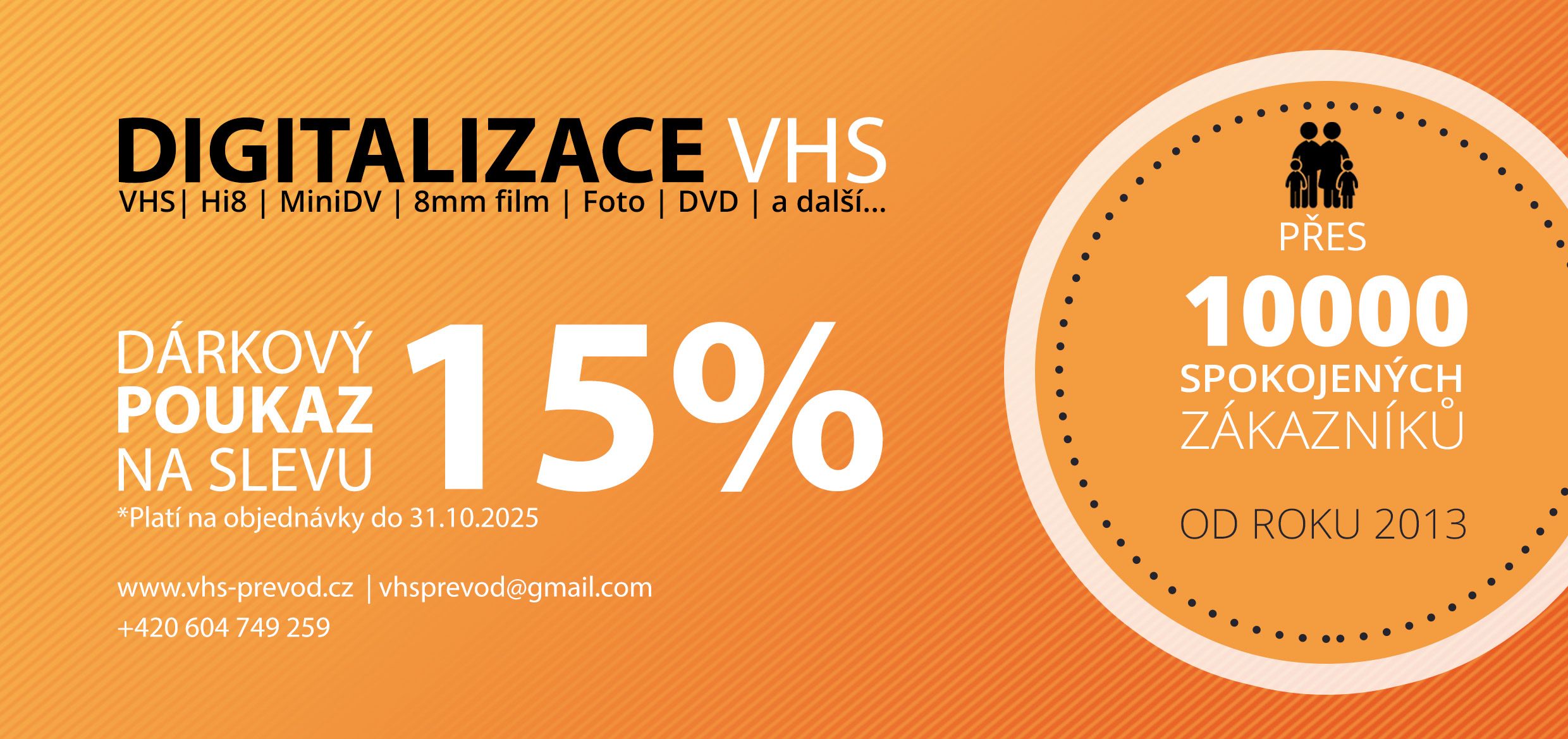 Sleva 15% na digitalizaci v říjnu 2025